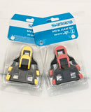 Shimano SPD SL cleats yellow three degrees float 3°