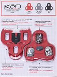 Look Keo cleats red 9° zero float