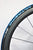 Schwalbe Ultremo ZX foldable road clincher tyre black with blue stripe on rim